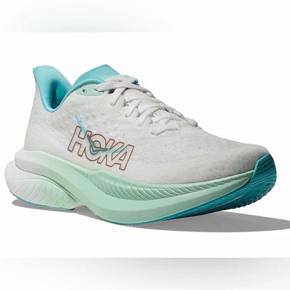 HOKA 🔥 Mach 6 1147810 FTRS Frost White Running Shoes Sneakers 7 8 9 10 - Picture 3 of 12
